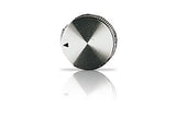 SILVER-TONE KNURLED KNOBS (2-PACK)