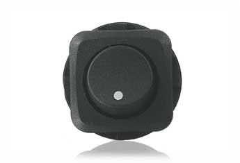 250VAC 2P SPST ON-OFF ROCKER SWITCH, 10A - BLACK