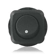 250VAC 2P SPST ON-OFF ROCKER SWITCH, 10A - BLACK