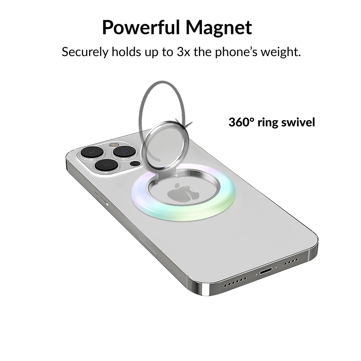 VELVET CAVIAR - Magnetic Phone Ring & Stand - White Opal