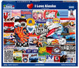 I Love Alaska 1000 piece jigsaw puzzle by White Mountain Puzzles, box image