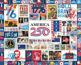America 250 1000 piece jigsaw puzzle by White Mountain Puzzles, completed puzzle image