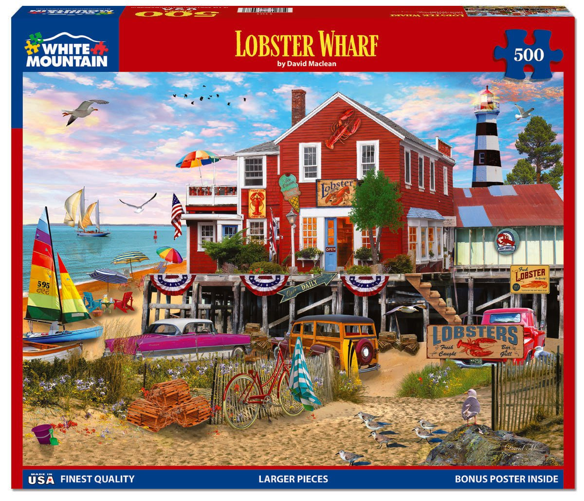 Lobster Wharf - 500 Piece Jigsaw Puzzle