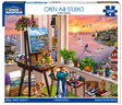 Open Air Studio 1000 piece jigsaw puzzle by White Mountain Puzzles, box image