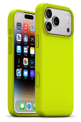 iPhone 18 Pro / 17 Pro - Liquid Silicone Gel MagSafe Compatible Case - Neon Lime - image 1