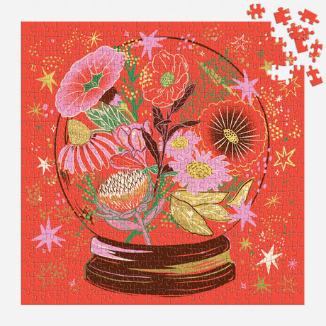Galison - Flower Gazing 500 Piece Foil Puzzle