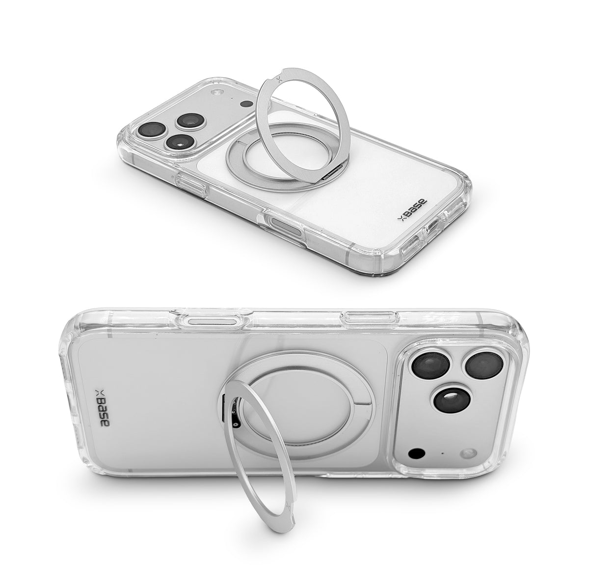 xBase iPhone 17 Pro Max -Crystalline Pro with Kickstand MagSafe - High Quality - Clear - image 2