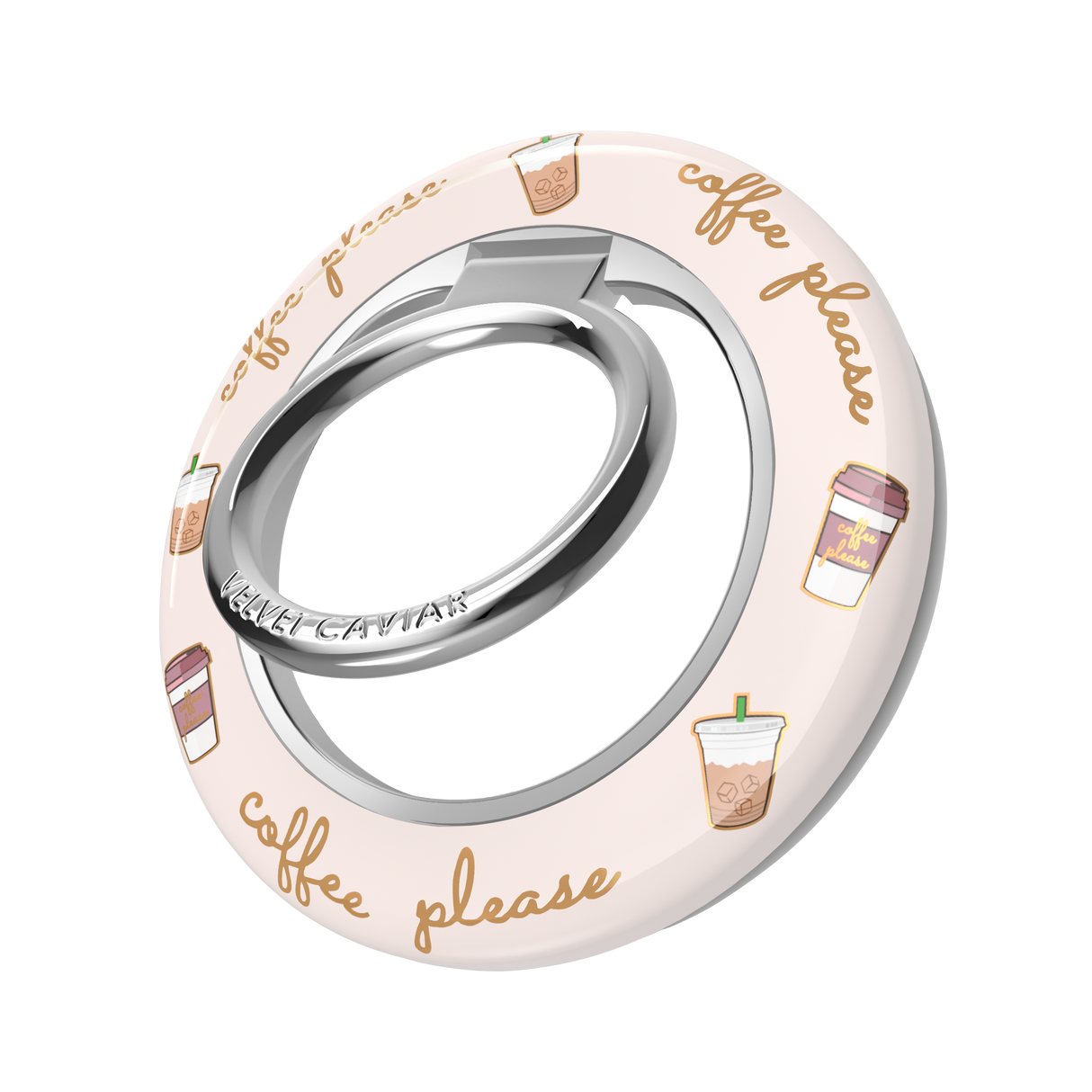 VELVET CAVIAR - Magnetic Phone Ring & Stand - Coffee Please