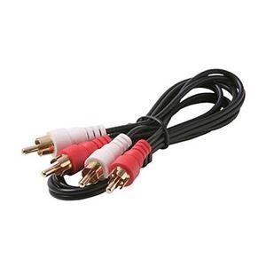 25FT 2-RCA STEREO AUDIO PATCH CORD GOLD