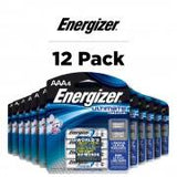 ENERGIZER AAA LITHIUM BATTERIES 4 PACK - CARTON OF 12