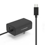 PUREGEAR 24W USB-A AC WALL CHARGER WITH BUILT-IN USB-C CABLE