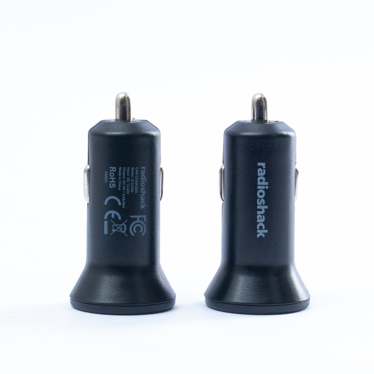 RadioShack Two Pack 2 USB Car Charger 3 4A 2733359