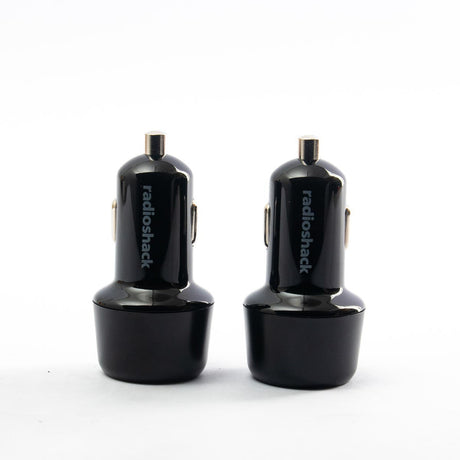 RadioShack Two Pack QC 3 0 Dual Car Charger With 1 USB 1 Type C 2733360