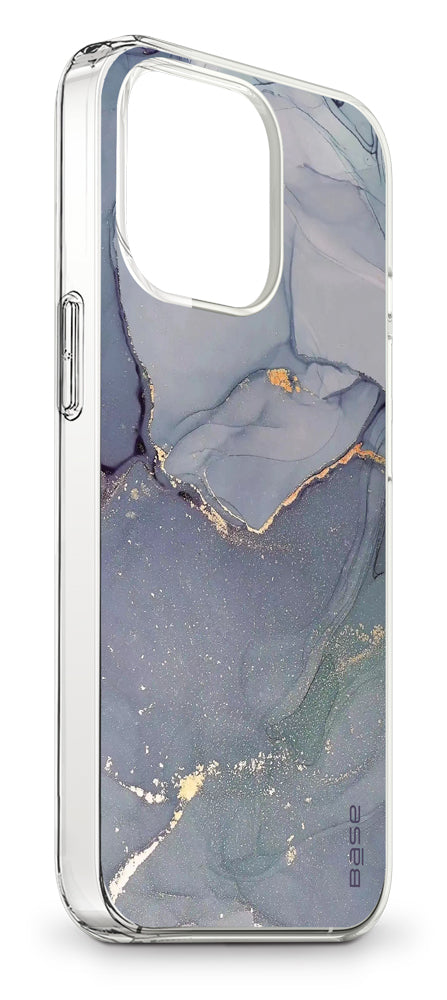 IPHONE 14 PRO BASE MARBLE LUXURY SHOCKPROOF COVER CASE-BLACK - image 2