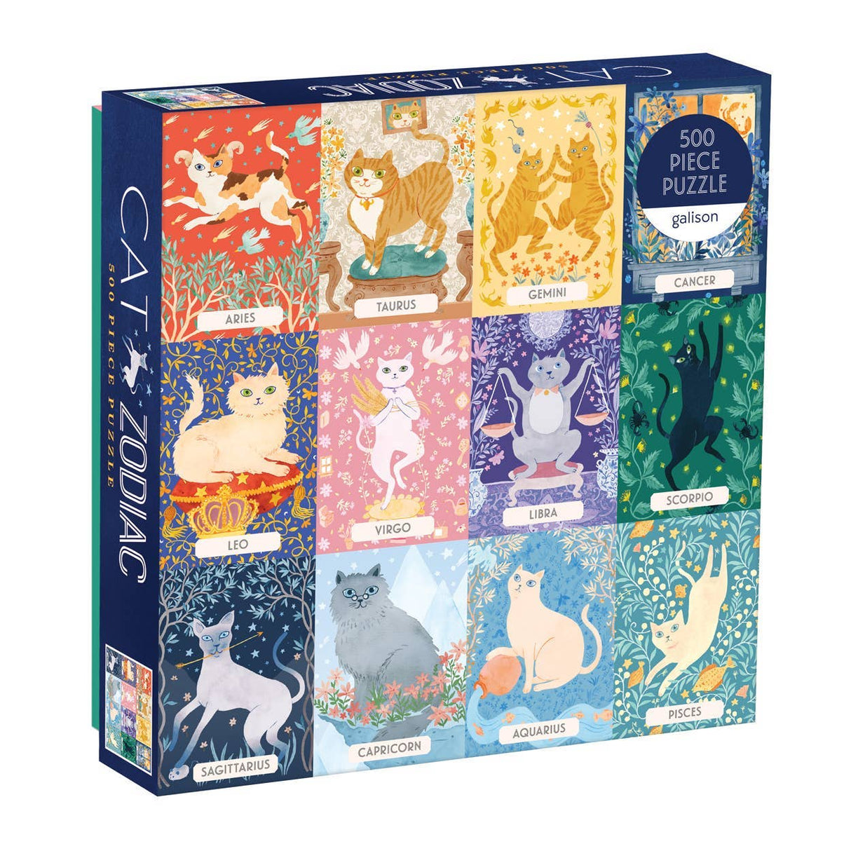 Galison - Cat Zodiac 500 Piece Puzzle