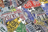 Wood Expressions - USA License Plates Jigsaw Puzzle