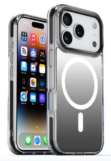 iPhone 18 Pro Max / 17 Pro Max - DuoHybrid MagSafe Compatible - Reinforced Protective Case - Silver Black