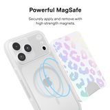 VELVET CAVIAR - Magnetic Phone Wallet White Opal Leopard