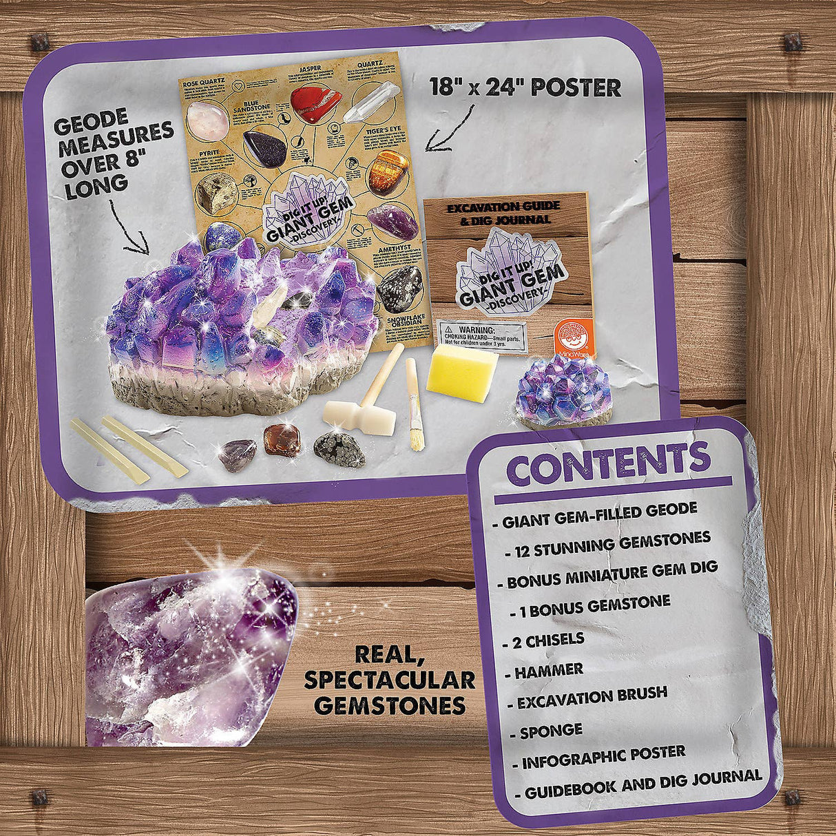 MindWare & Peaceable Kingdom - Dig It Up!: Discovery: Giant Gem