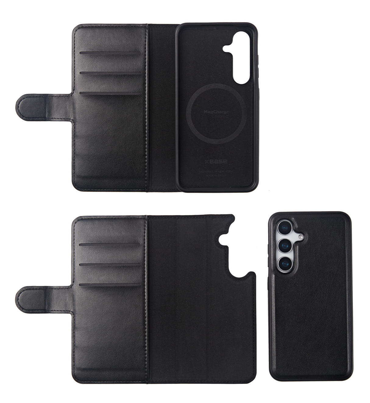 xBase Samsung S25 Exec Folio Wallet Case - Black