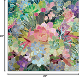 Galison - Succulent Mosaic 500 Piece Foil Puzzle