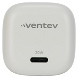 Ventev - 20W ULTRAFAST USB C Universal Wall Charger and USB C to USB C Cable - Gray