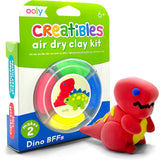 OOLY - Creatibles: Air Dry Clay BFFs Kit - Dino. Pals (Set of 4 Col