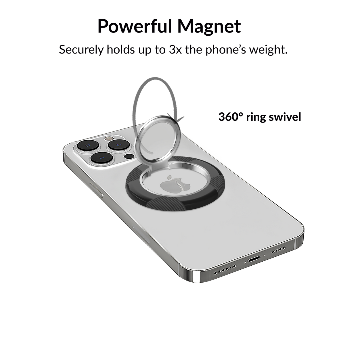 VELVET CAVIAR - Magnetic Phone Ring & Stand - Noir Vibe Checkered