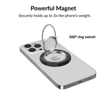 VELVET CAVIAR - Magnetic Phone Ring & Stand - Noir Vibe Checkered