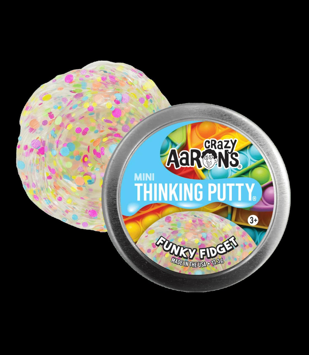 Crazy Aarons FUNKY FIDGET 2" MINI TIN Thinking Putty