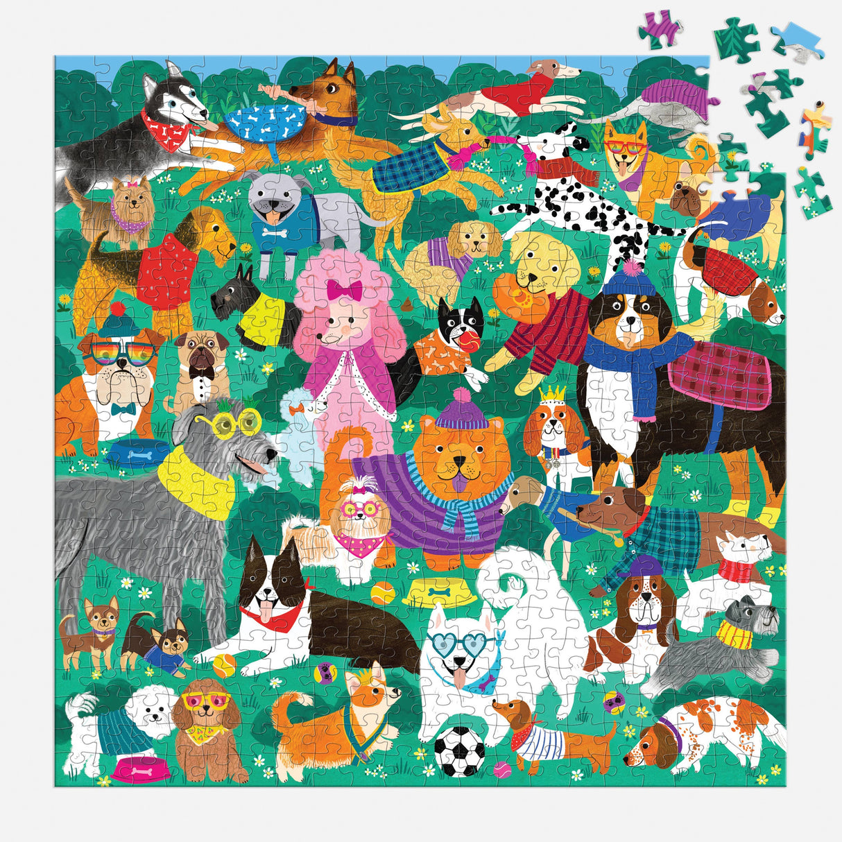 Mudpuppy - Doggone Days 500 Piece Family Puzzle