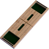 Wood Expressions - WE Games Wood 2 Track Foldable Travel Cribbage Set