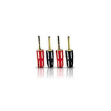 GOLD-PLATED 16-GAUGE FLAT PIN CONNECTORS (4-PACK)