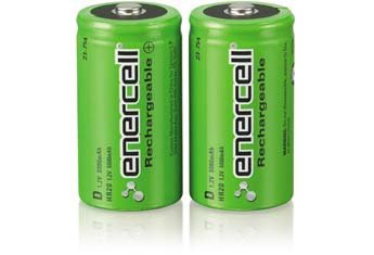 ENERCELL D NIMH 2PK 5000 MAH B