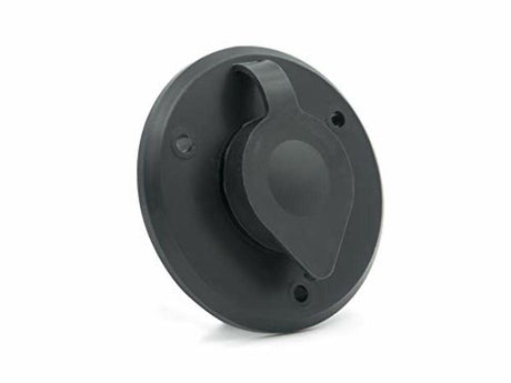 Thetford|B&B Molders RV Replacement Parts and Accessories Camper Coaxial Antenna/Cable TV Plate Large Jack Cover Polar Black PN 94321