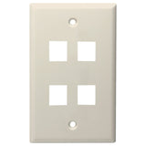 4 PORT STANDARD PLATE LIGHT ALMOND