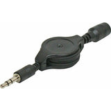 5FT 3.5MM STEREO AUDIO PATCH CORD EXTENSION RETRACTABLE