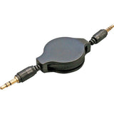 5FT 3.5MM STEREO AUDIO PATCH CORD RETRACTABLE