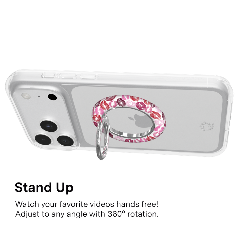 VELVET CAVIAR - Magnetic Phone Ring & Stand - Kiss Me