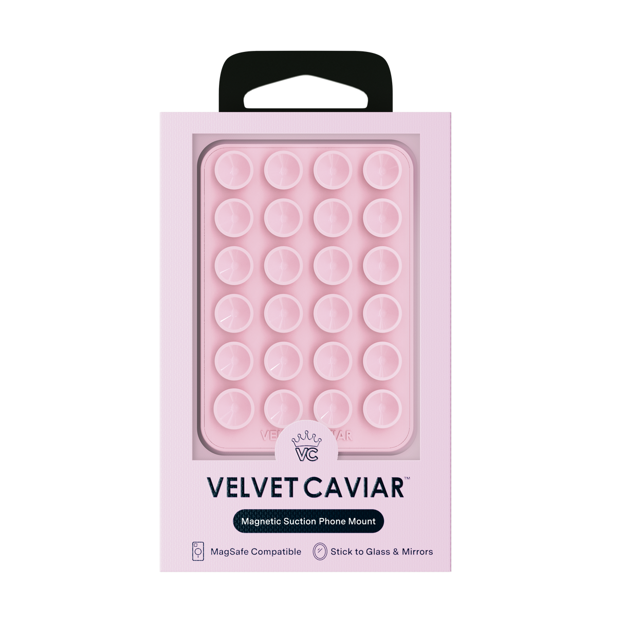 VELVET CAVIAR - Magnetic Suction Phone Mount- Strawberry Milk