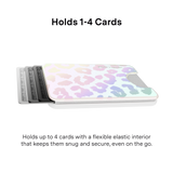 VELVET CAVIAR - Magnetic Phone Wallet White Opal Leopard