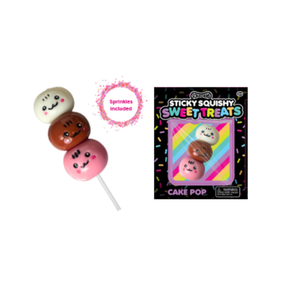 SCRUNCHEMS SWEET TREATS  STICKY SQUISHY CAKE POP