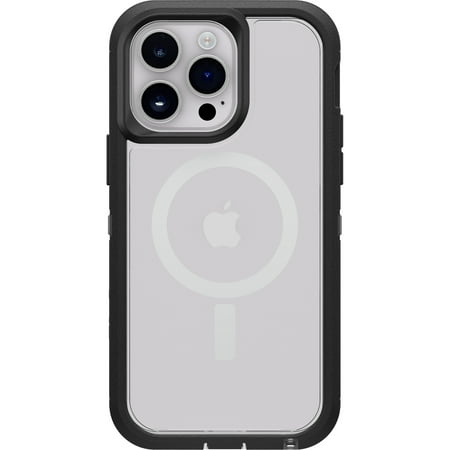 Otterbox - Defender Pro Xt Clear Magsafe Case For Apple Iphone 14 Pro Max  - Black Crystal