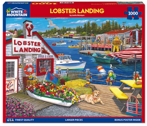 White Mountain Puzzles - Lobster Landing - 1000 Piece Jigsaw Puzzle