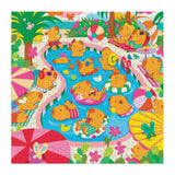 Mudpuppy - Capybara Pool Day 500 Piece Family Puzzle