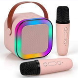 Funky Rico Inc - Kids Karaoke Machine with 2 Wireless Microphones and LED-BG