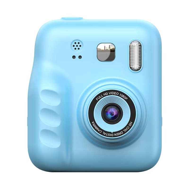 Funky Rico Inc - Instant Print Digital Camera for Kids, Ink Free Thermal Blue