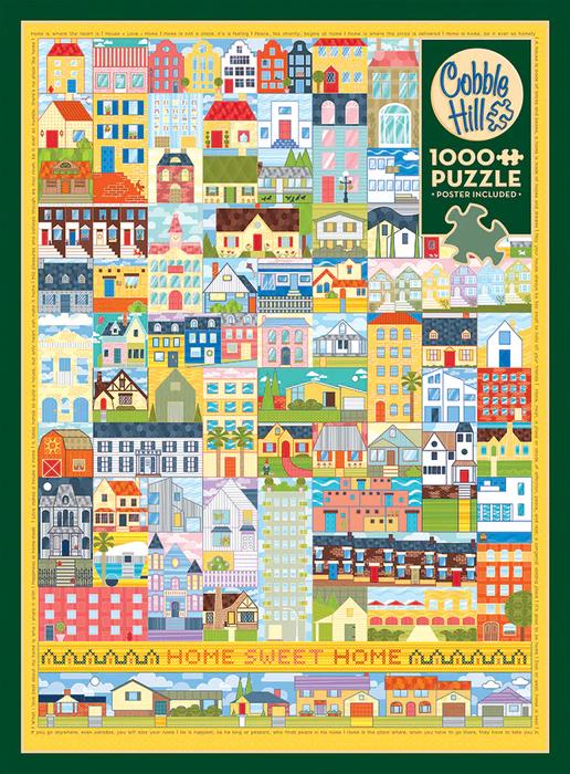 Cobble Hill 500 Piece Puzzle - Home Sweet Home - Sample Poster Included