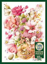 Cobble Hill 1000 Piece Puzzle - Bastin Bouquet - Sample Poster Included