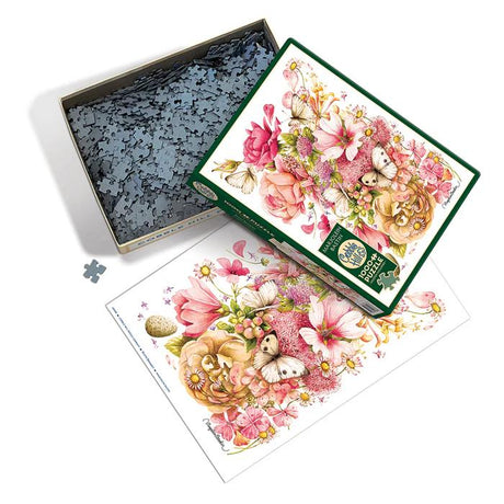 Cobble Hill 1000 Piece Puzzle - Bastin Bouquet - Sample Poster Included - image 3